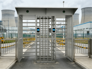 Dual lane full height turnstile double full height turnstile 304 stainless steel two-lane full height security gate anti-tailgating